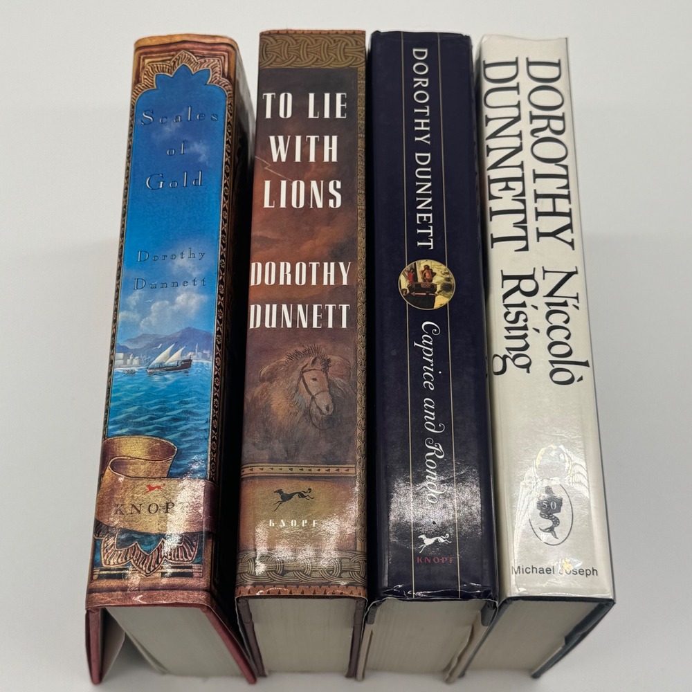 Dorothy Dunnett House of Niccolo 4 Book Set Hardcover First American Editions